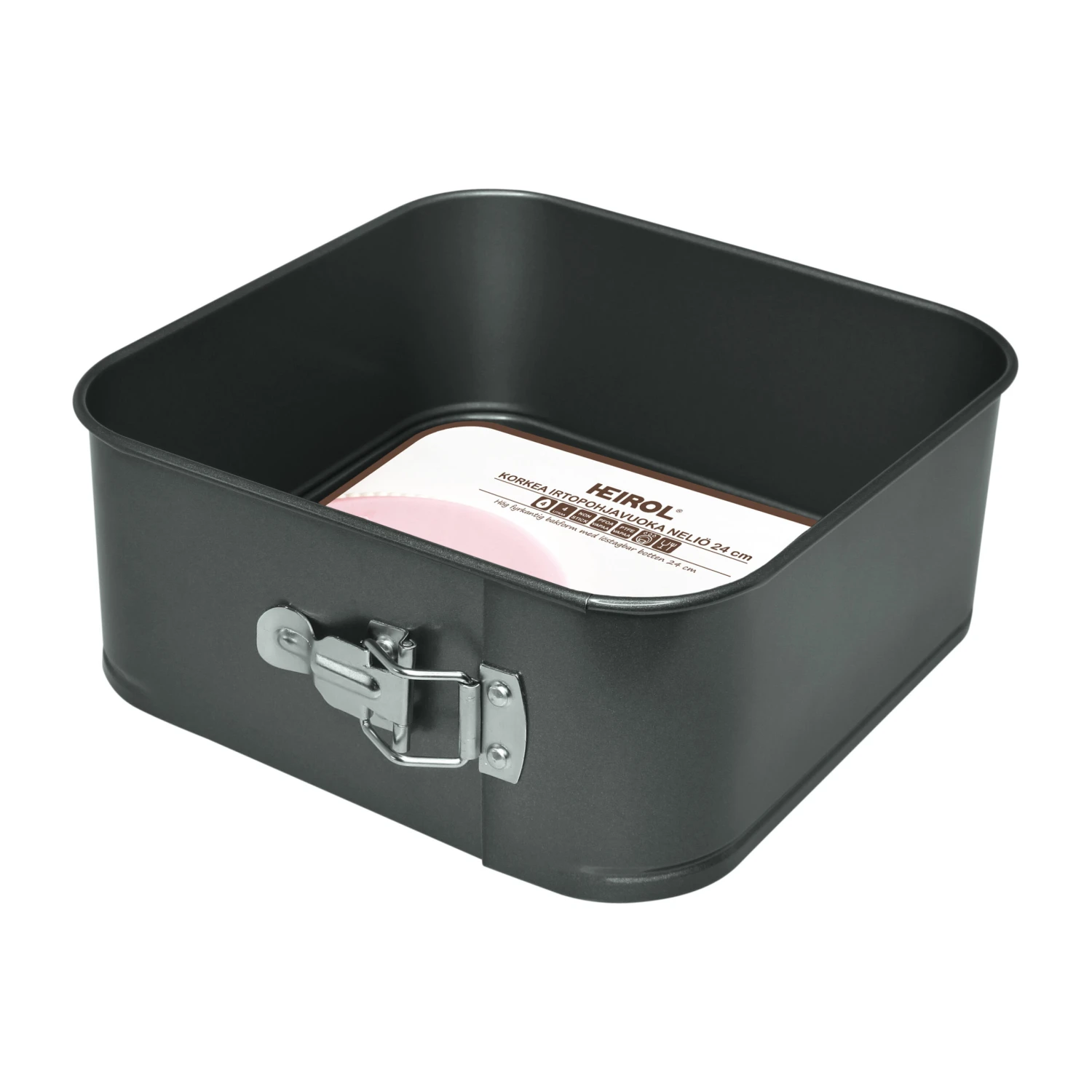 Heirol Vierkante Springvorm Extra Hoog 4 Heirol Vierkante Springvorm Extra Hoog - Afbeelding 2